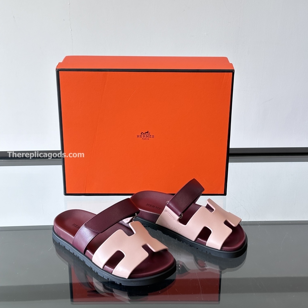 CHYPRE SANDALS IN RED AND BEIGE - HS122