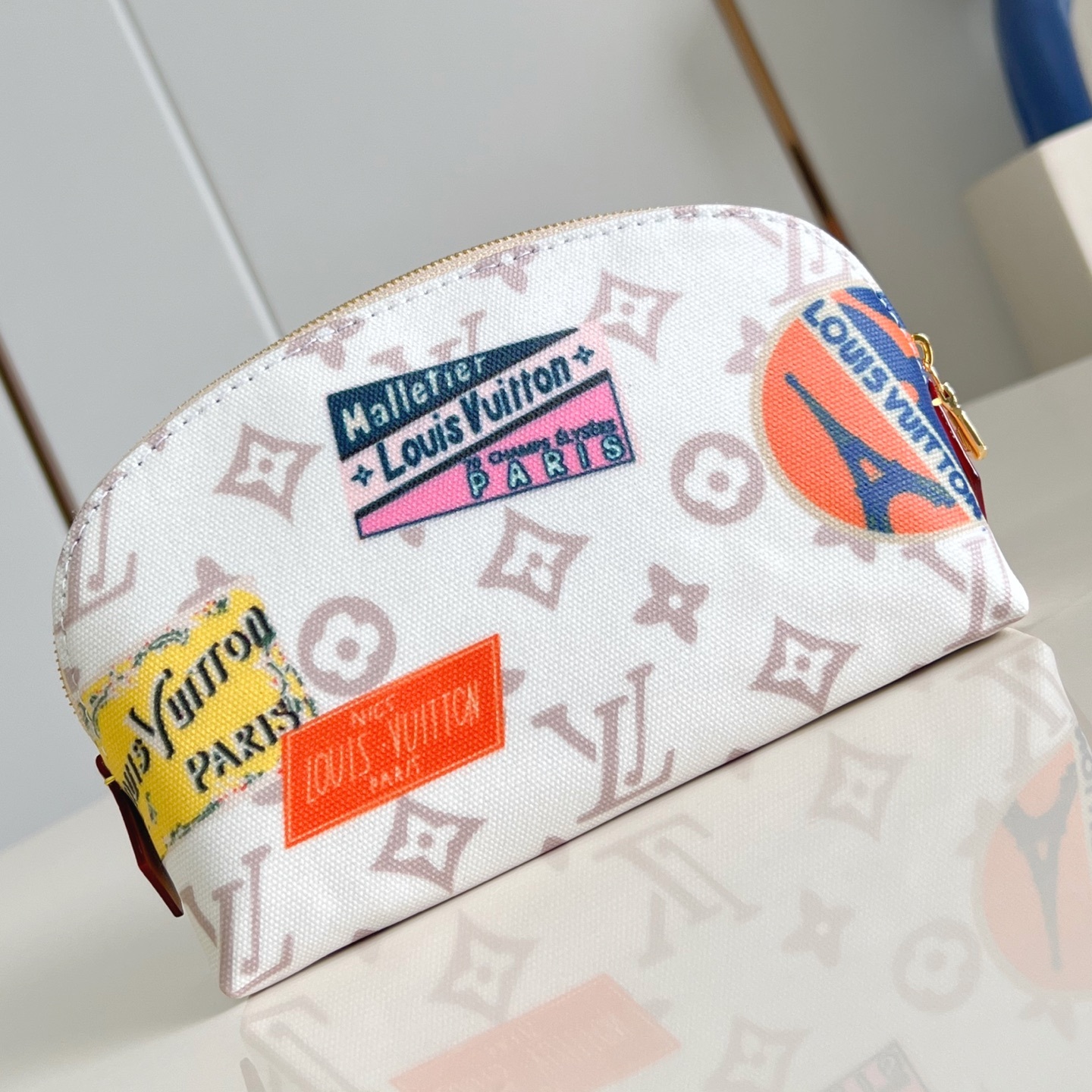 COSMETIC POUCH PM MONOGRAM DUNE CANVAS M14909
