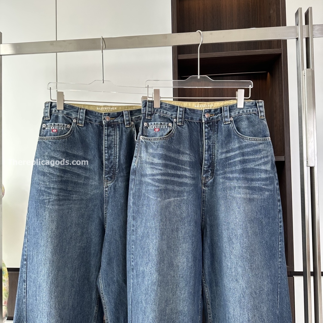 WIDE LEG BAGGY PANTS IN DEEP BLUE - TP599
