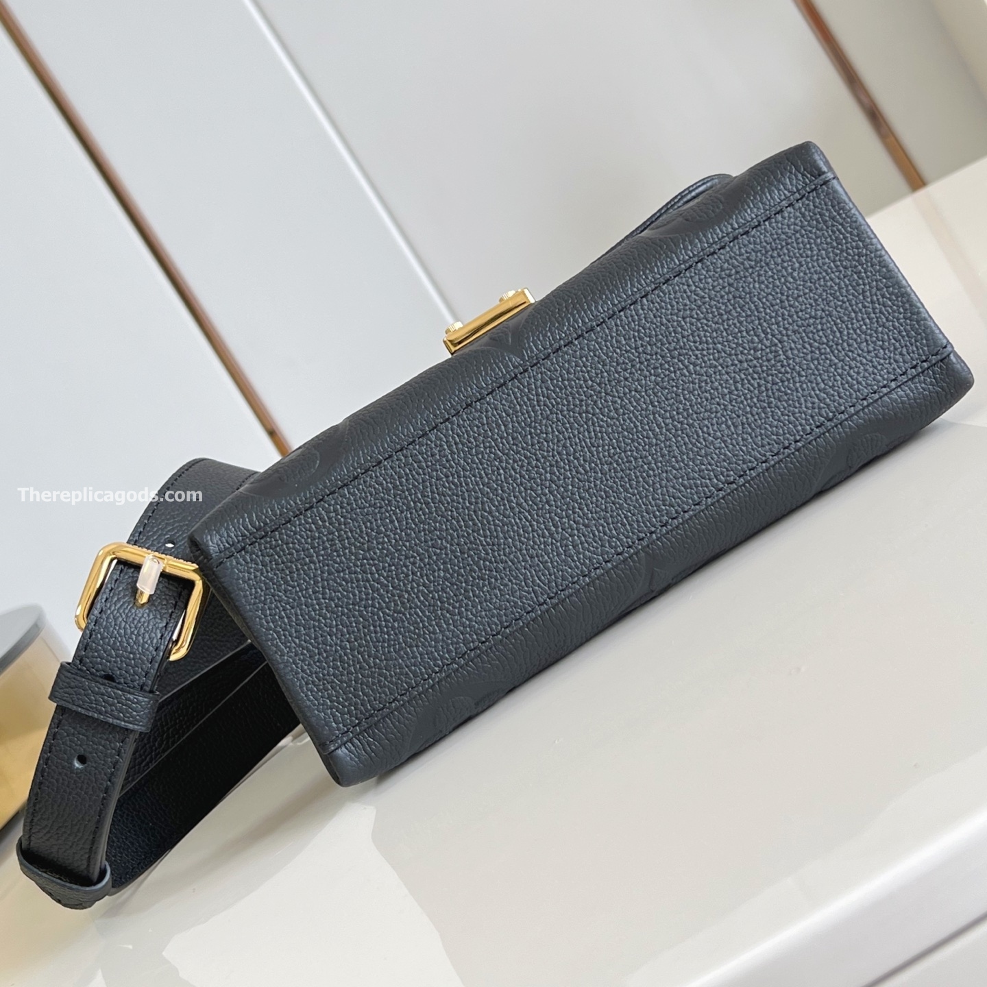 MADELEINE BB BAG BLACK MONOGRAM EMPREINTE M45977