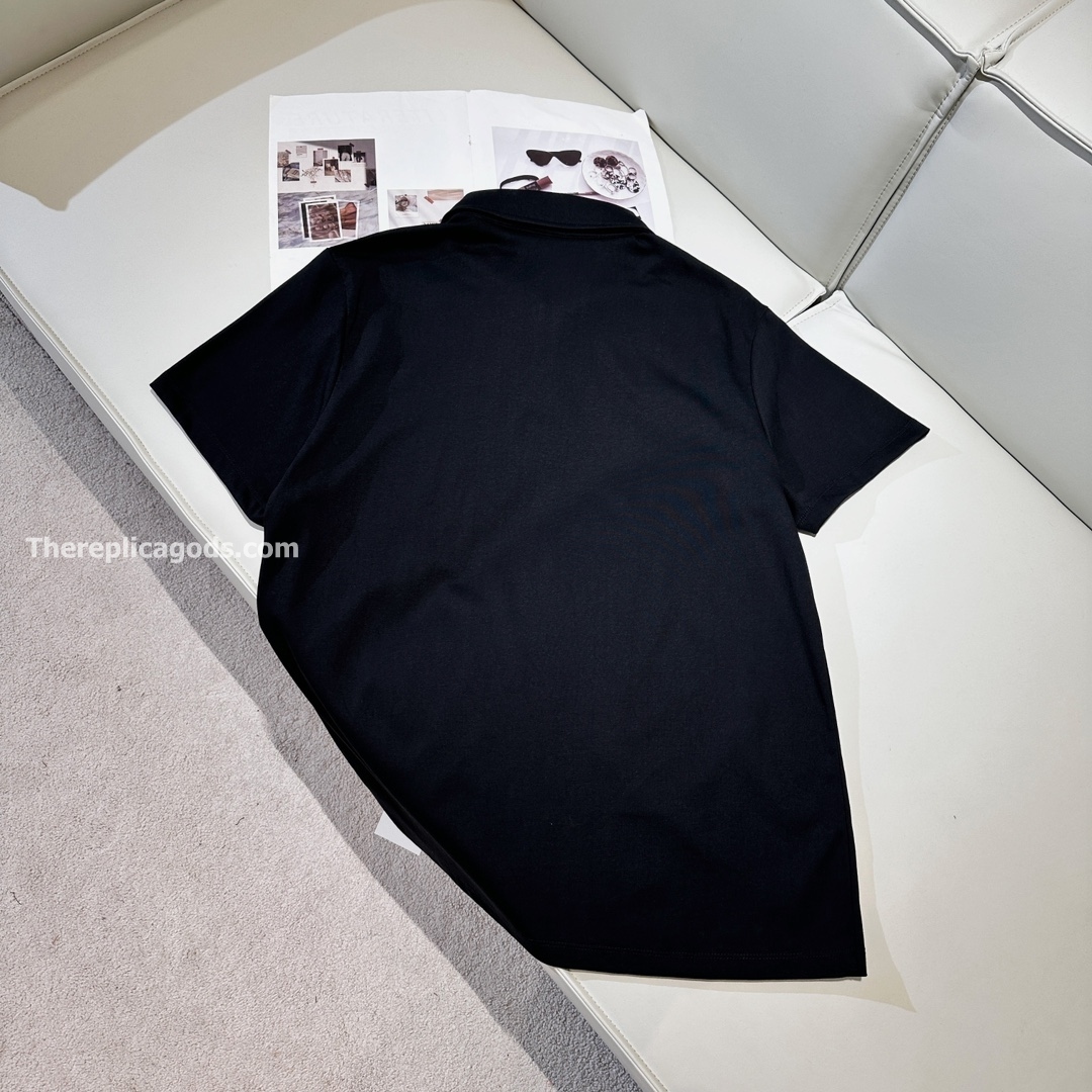HORSESHOE LOGO POLO IN BLACK - TP570