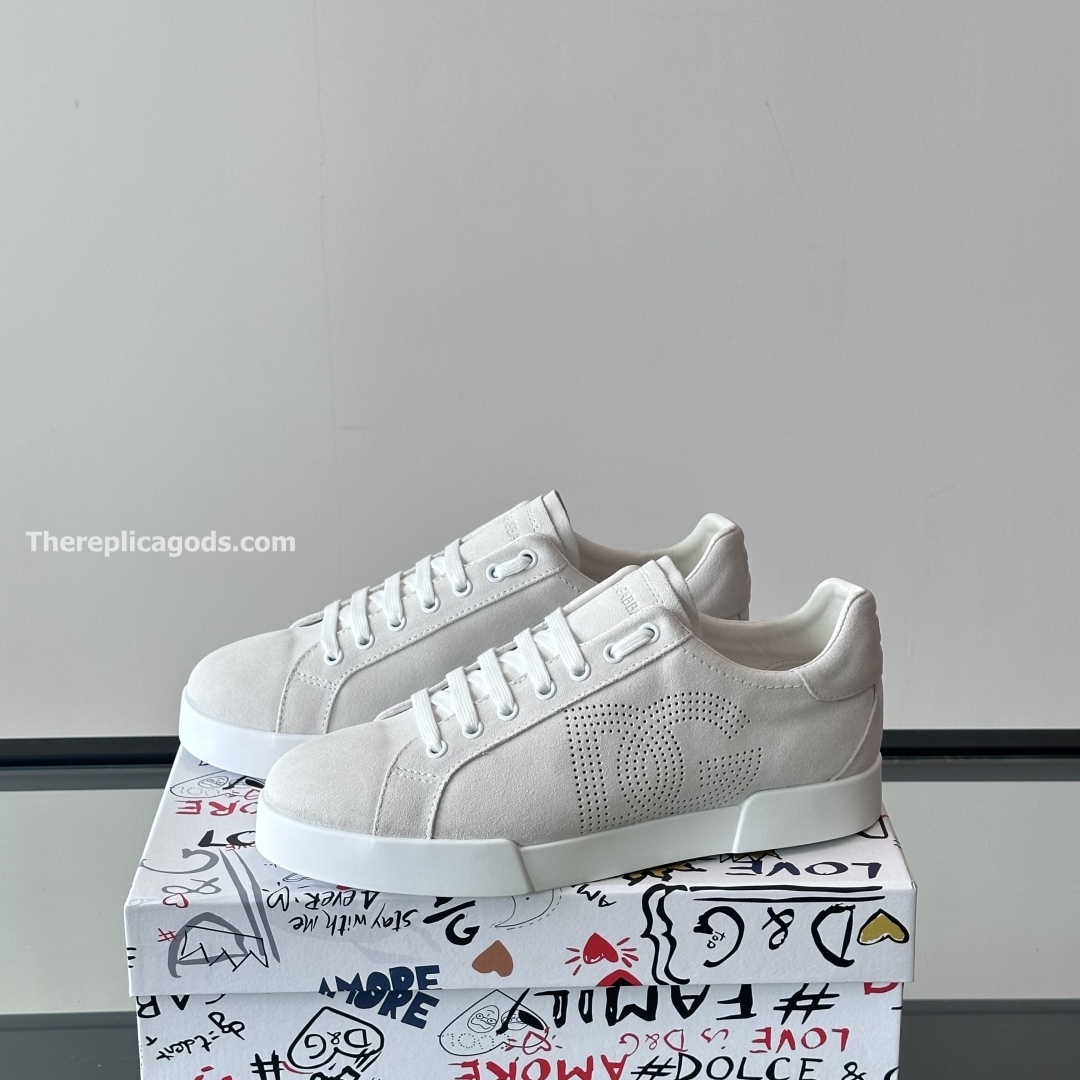 PORTOFINO LEATHER SNEAKERS IN WHITE - GD240