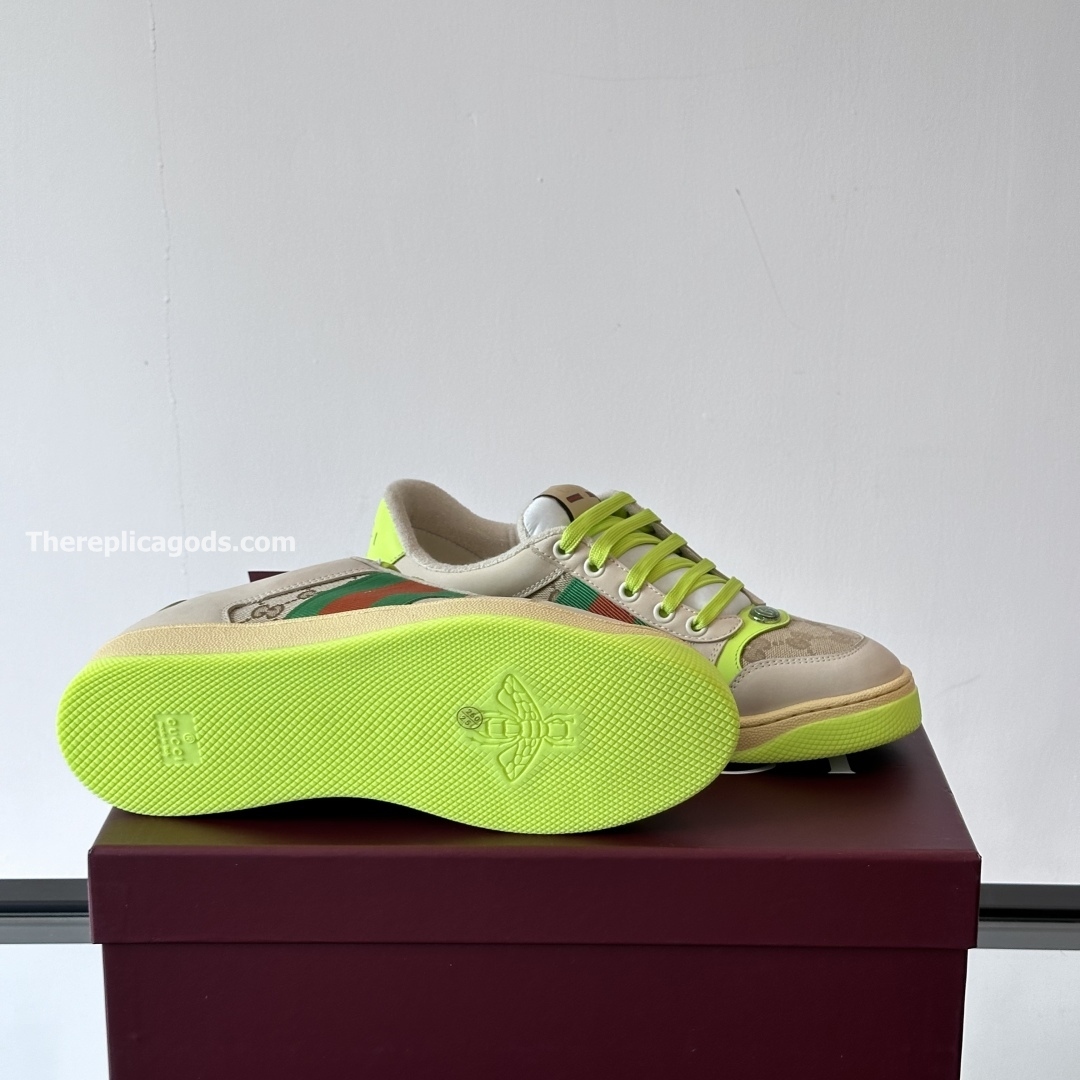 MEN'S SCREENER SNEAKERS IN BROWN AND GREEN - GC488